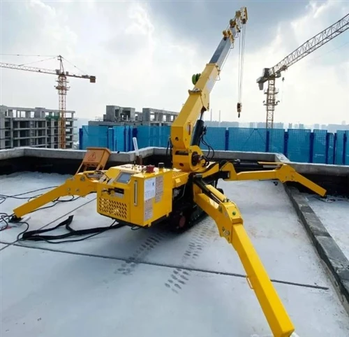 Spider Crane: Mini Crane Crane ki fèt pou sit konstriksyon etwat ak restriksyon